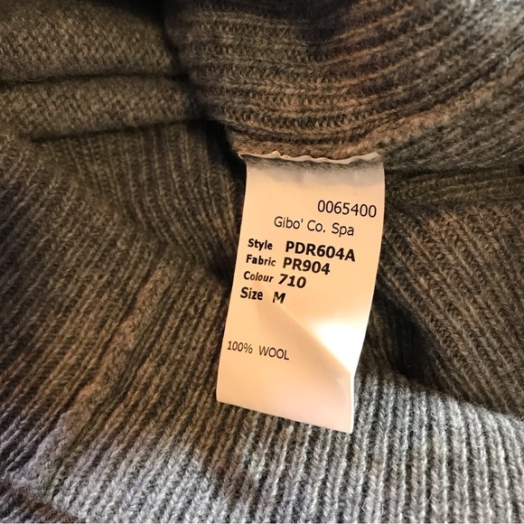 Paul Smith Gray Made In Italy Wool Sweater Dress Medium Relaxed Fit Minimalist - Picture 6 of 7